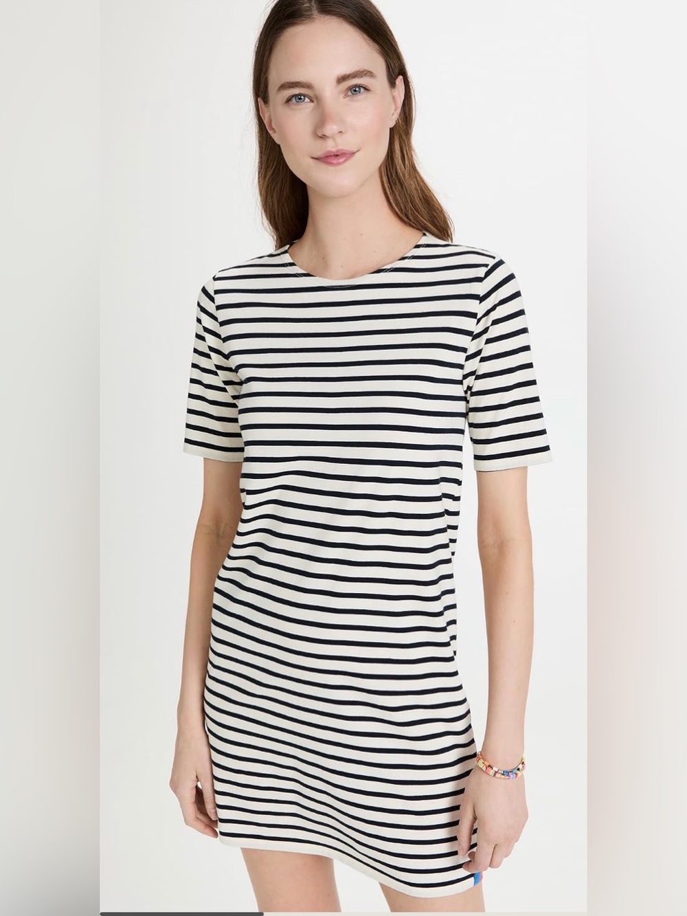 KULE Tee Dress Cream and Navy Size Large in perfect condition